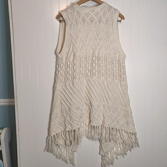 Cotton Blend Knitted Vest XL - Picture 4 of 8